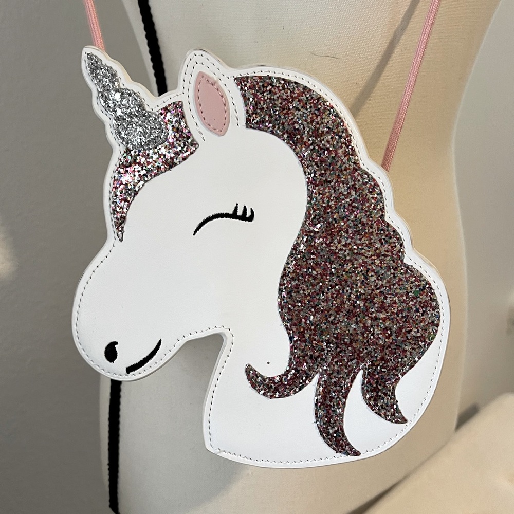 Mini‎ glittery Unicorn crossbody bag
